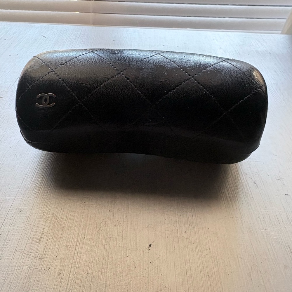 Designer Inspired Black Quilted Eyewear Case